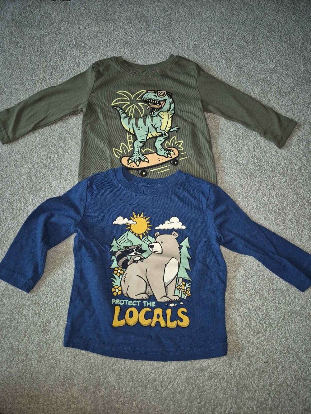 jumping beans Long-Sleeve Graphic Tees 12 M